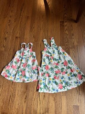 Big Sis/Little Sis Old Navy White Floral Sundress